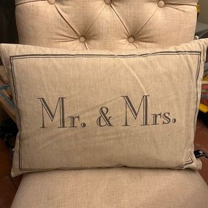 Newport Mr. And Mrs. Throw Pillow